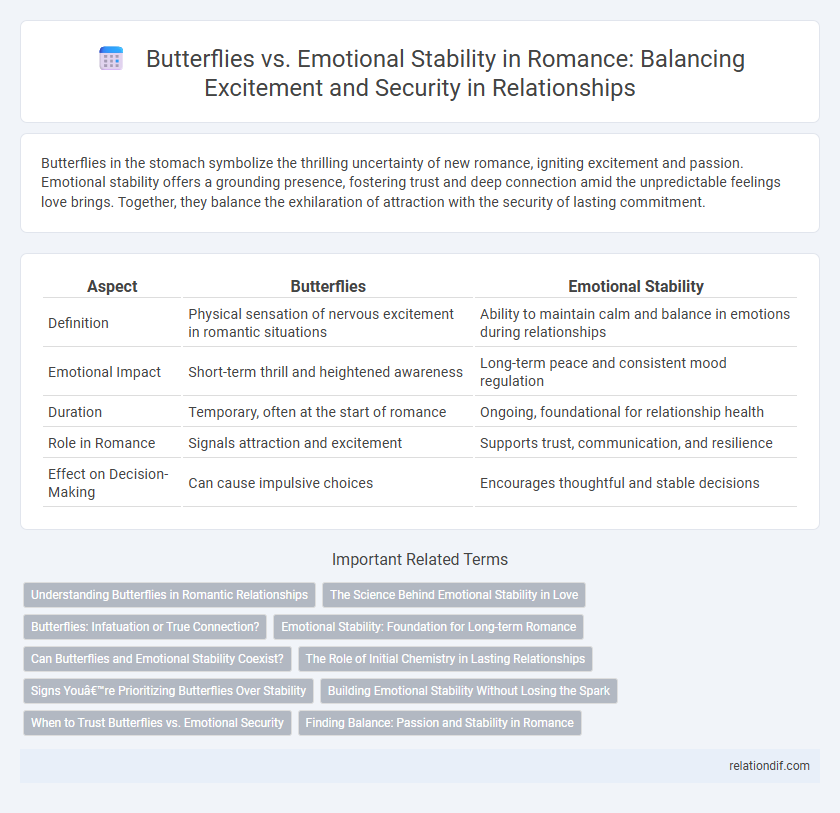 Butterflies vs. Emotional Stability in Romance: Balancing Excitement and Security in Relationships