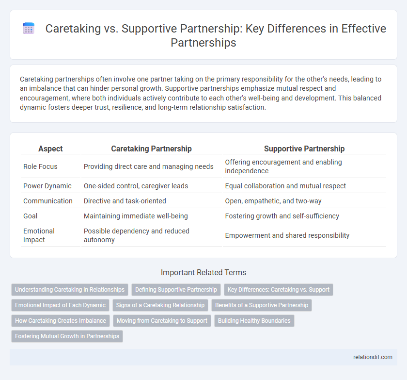 Caretaking vs. Supportive Partnership: Key Differences in Effective Partnerships