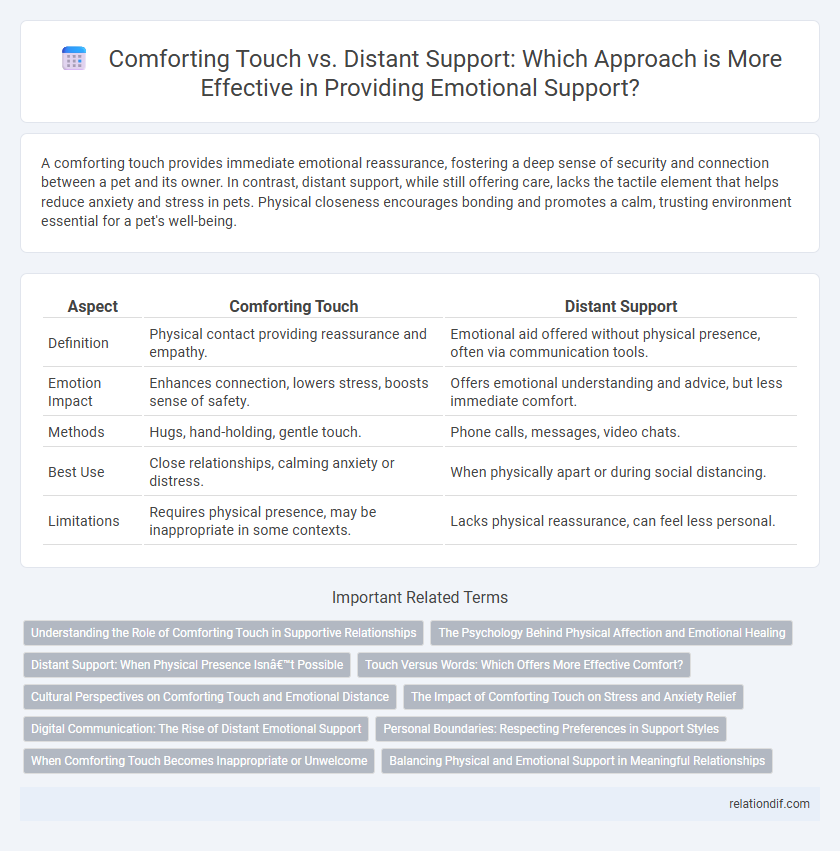 Comforting Touch vs. Distant Support: Which Approach is More Effective in Providing Emotional Support?