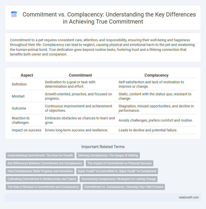 Commitment vs. Complacency: Understanding the Key Differences in Achieving True Commitment