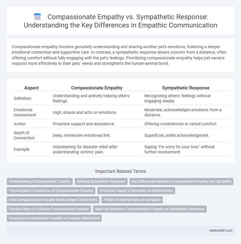 Compassionate Empathy vs. Sympathetic Response: Understanding the Key Differences in Empathic Communication
