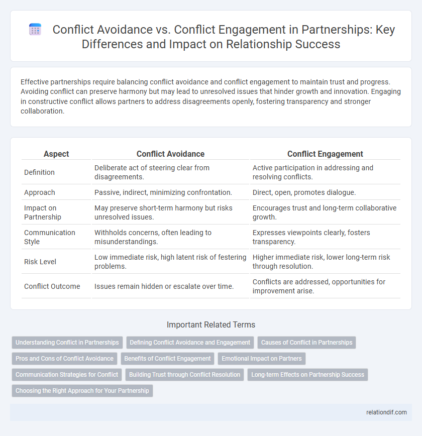 Conflict Avoidance vs. Conflict Engagement in Partnerships: Key Differences and Impact on Relationship Success