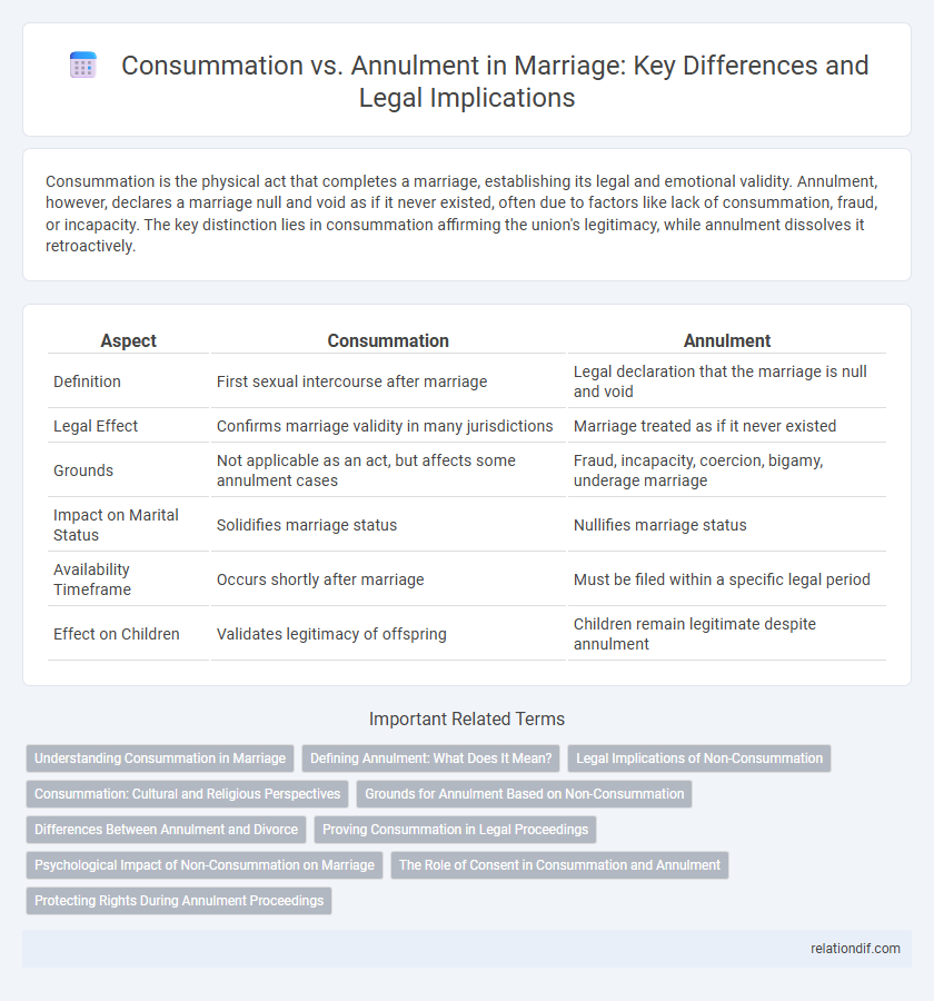 Consummation vs. Annulment in Marriage: Key Differences and Legal Implications