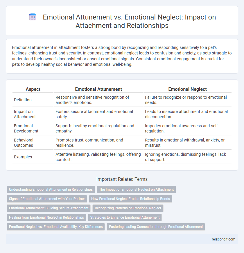 Emotional Attunement vs. Emotional Neglect: Impact on Attachment and Relationships