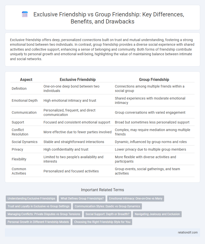Exclusive Friendship vs Group Friendship: Key Differences, Benefits, and Drawbacks