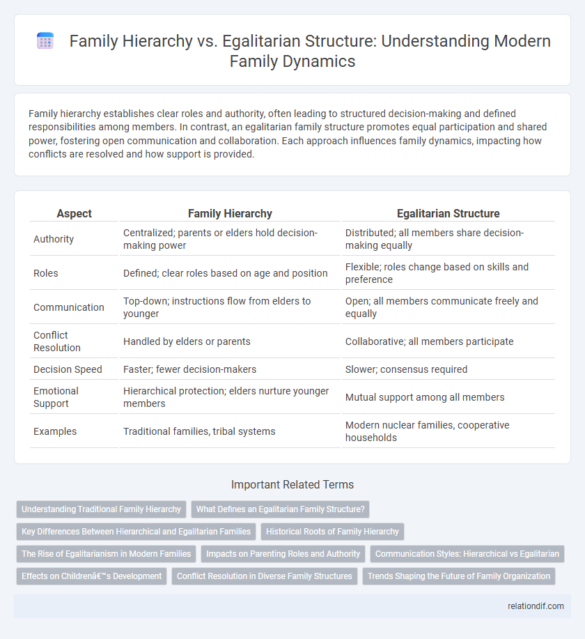 Family Hierarchy vs. Egalitarian Structure: Understanding Modern Family Dynamics