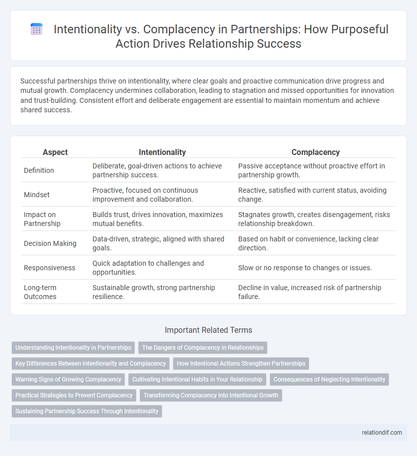 Intentionality vs. Complacency in Partnerships: How Purposeful Action Drives Relationship Success