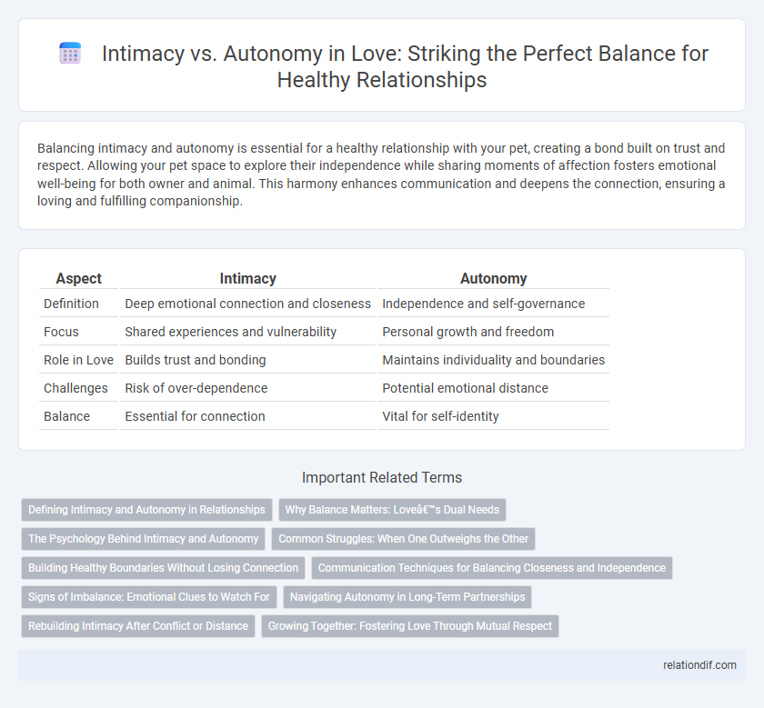 Intimacy vs. Autonomy in Love: Striking the Perfect Balance for Healthy Relationships