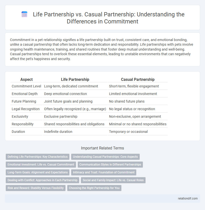 Life Partnership vs. Casual Partnership: Understanding the Differences in Commitment