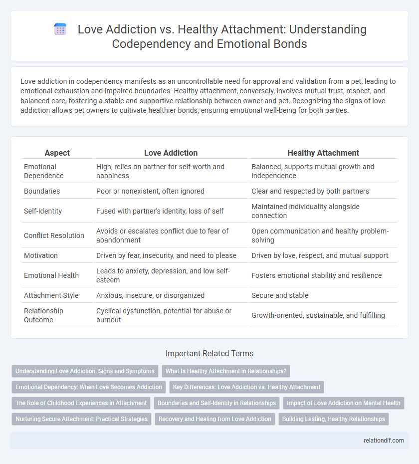 Love Addiction vs. Healthy Attachment: Understanding Codependency and Emotional Bonds