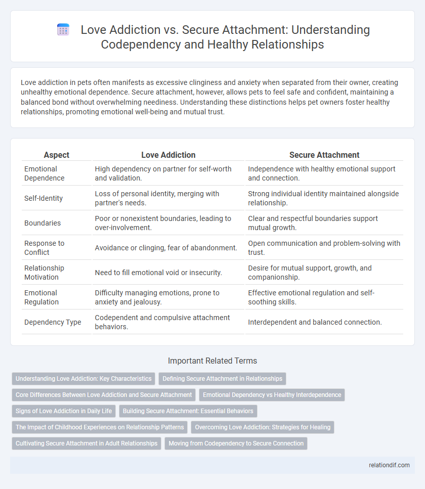 Love Addiction vs. Secure Attachment: Understanding Codependency and Healthy Relationships