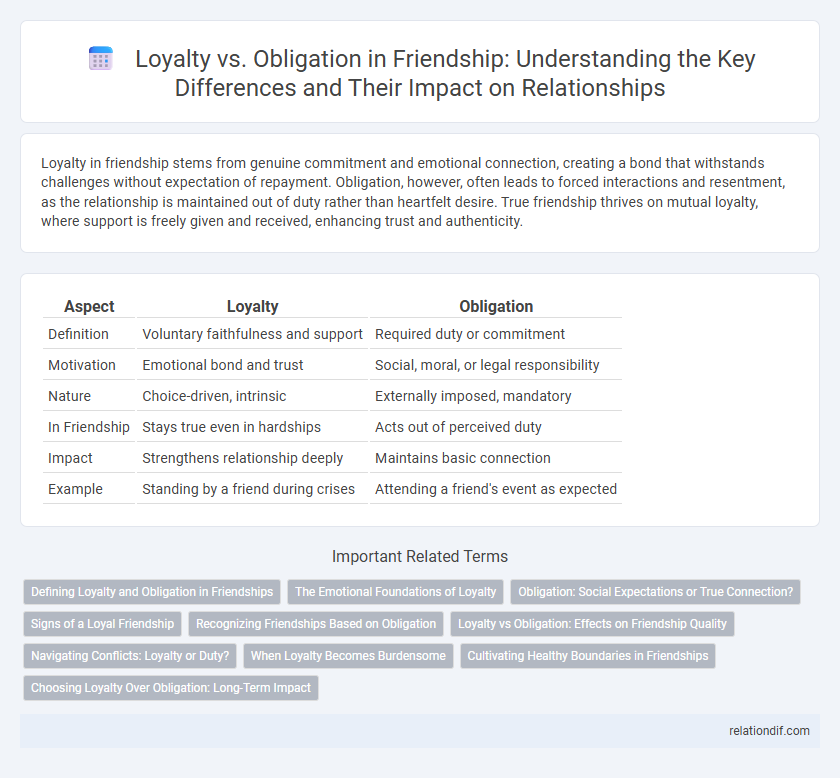 Loyalty vs. Obligation in Friendship: Understanding the Key Differences and Their Impact on Relationships