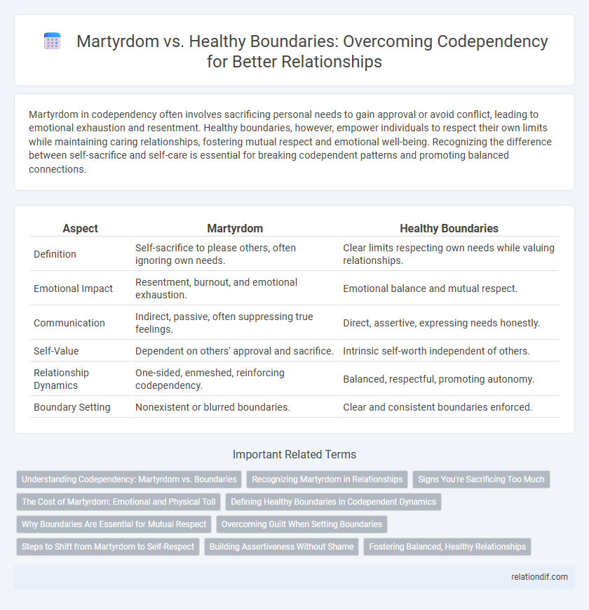 Martyrdom vs. Healthy Boundaries: Overcoming Codependency for Better Relationships