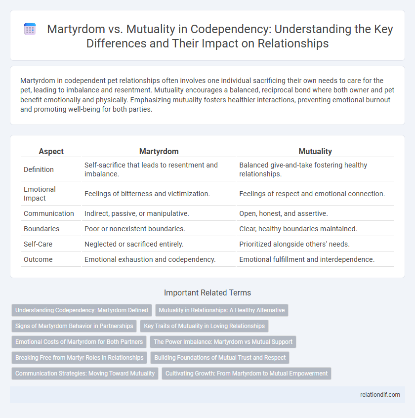 Martyrdom vs. Mutuality in Codependency: Understanding the Key Differences and Their Impact on Relationships
