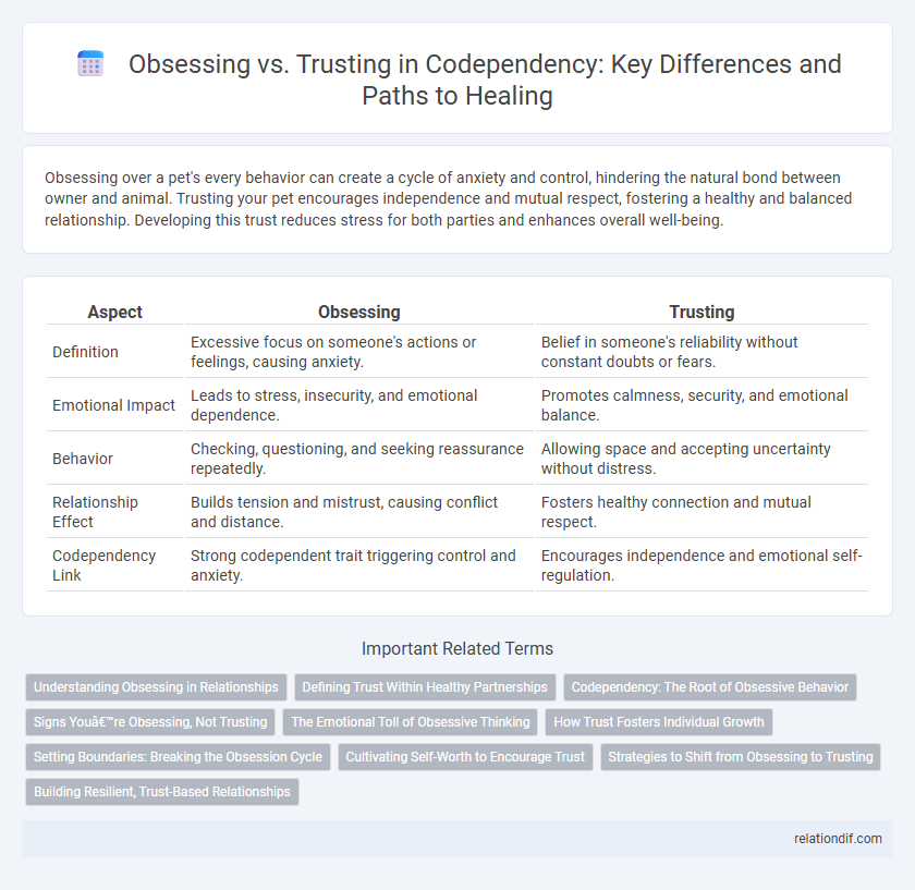 Obsessing vs. Trusting in Codependency: Key Differences and Paths to Healing