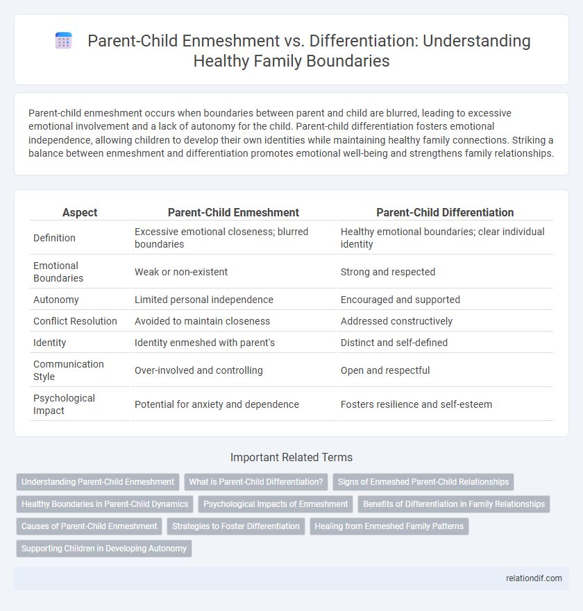 Parent-Child Enmeshment vs. Differentiation: Understanding Healthy Family Boundaries