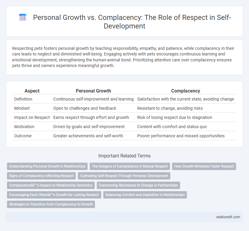 Personal Growth vs. Complacency: The Role of Respect in Self-Development