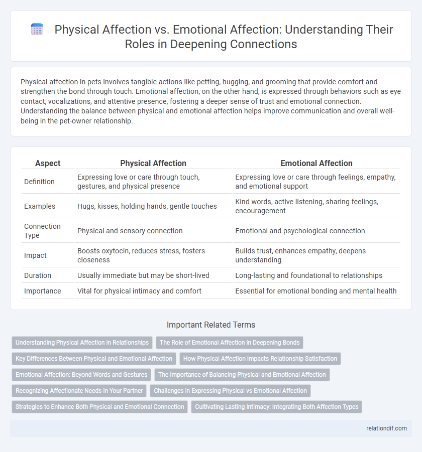 Physical Affection vs. Emotional Affection: Understanding Their Roles in Deepening Connections