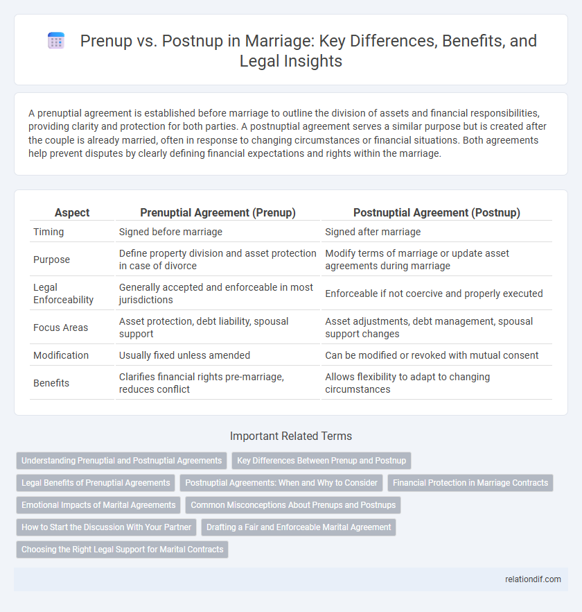 Prenup vs. Postnup in Marriage: Key Differences, Benefits, and Legal Insights