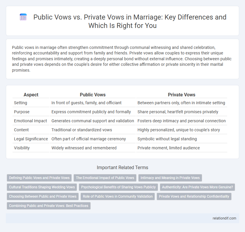 Public Vows vs. Private Vows in Marriage: Key Differences and Which Is Right for You