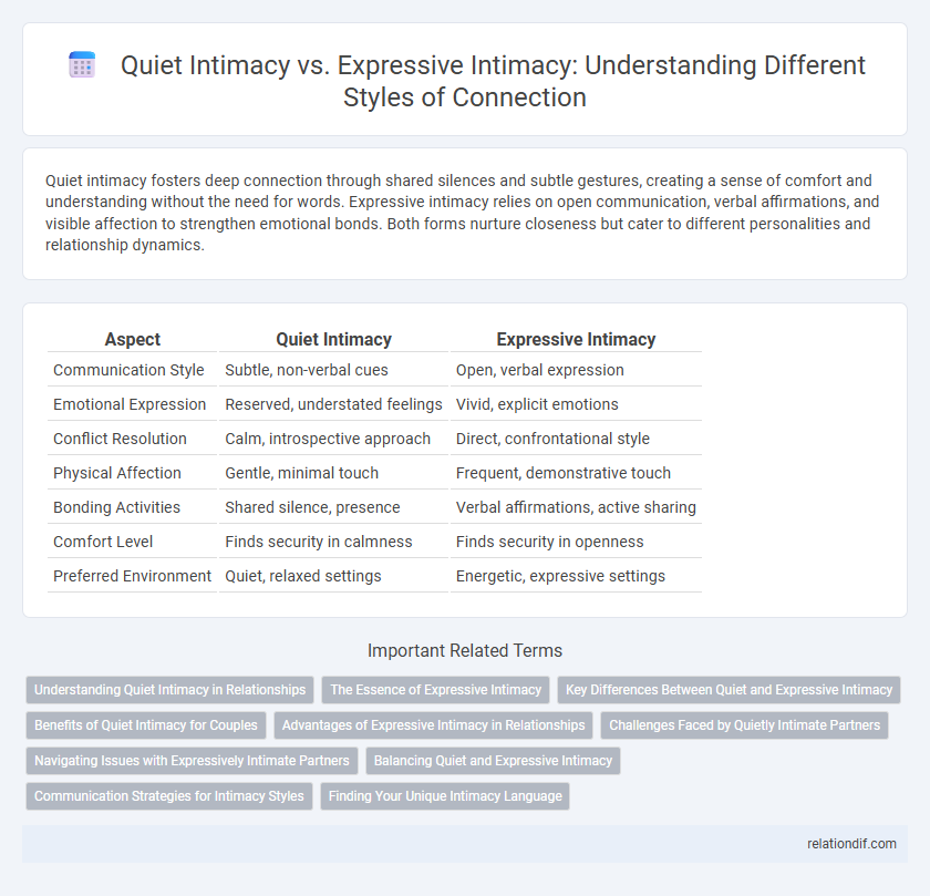 Quiet Intimacy vs. Expressive Intimacy: Understanding Different Styles of Connection