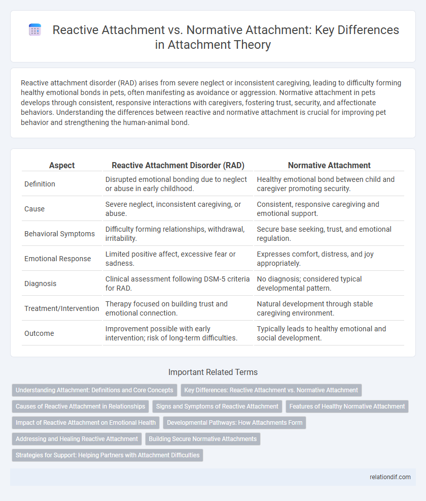 Reactive Attachment vs. Normative Attachment: Key Differences in Attachment Theory