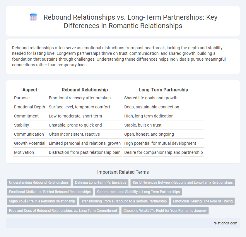 Rebound Relationships vs. Long-Term Partnerships: Key Differences in Romantic Relationships