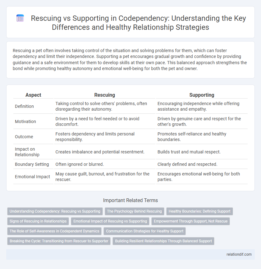 Rescuing vs Supporting in Codependency: Understanding the Key Differences and Healthy Relationship Strategies