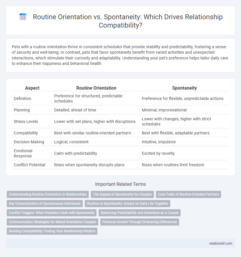 Routine Orientation vs. Spontaneity: Which Drives Relationship Compatibility?