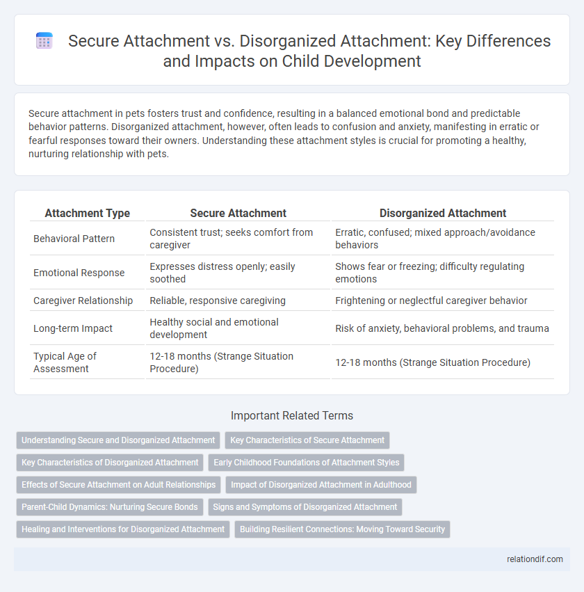 Secure Attachment vs. Disorganized Attachment: Key Differences and Impacts on Child Development
