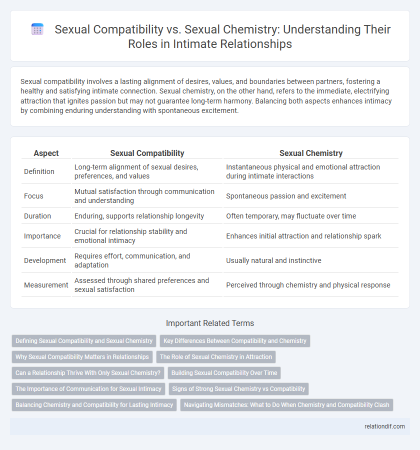 Sexual Compatibility vs. Sexual Chemistry: Understanding Their Roles in Intimate Relationships