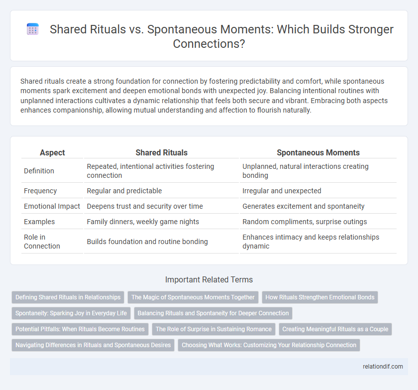 Shared Rituals vs. Spontaneous Moments: Which Builds Stronger Connections?