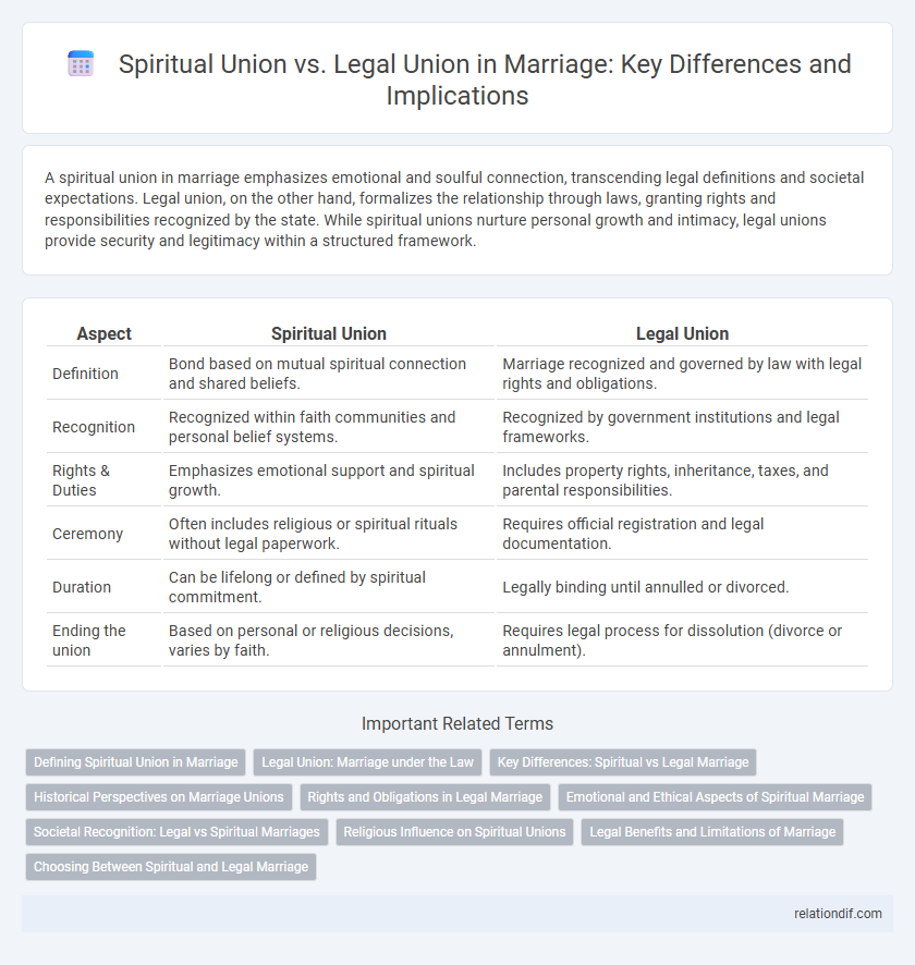 Spiritual Union vs. Legal Union in Marriage: Key Differences and Implications