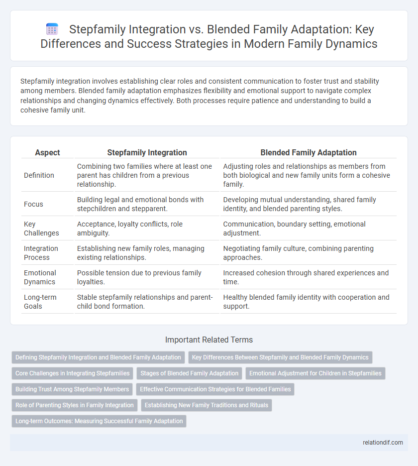 Stepfamily Integration vs. Blended Family Adaptation: Key Differences and Success Strategies in Modern Family Dynamics