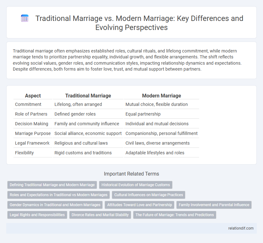 Traditional Marriage vs. Modern Marriage: Key Differences and Evolving Perspectives
