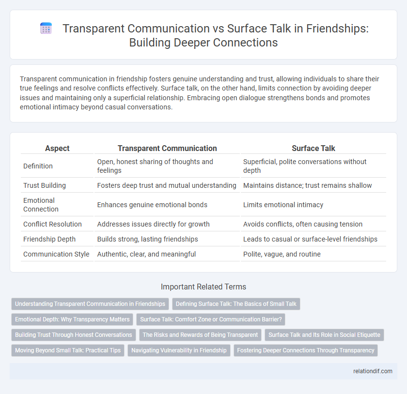 Transparent Communication vs Surface Talk in Friendships: Building Deeper Connections