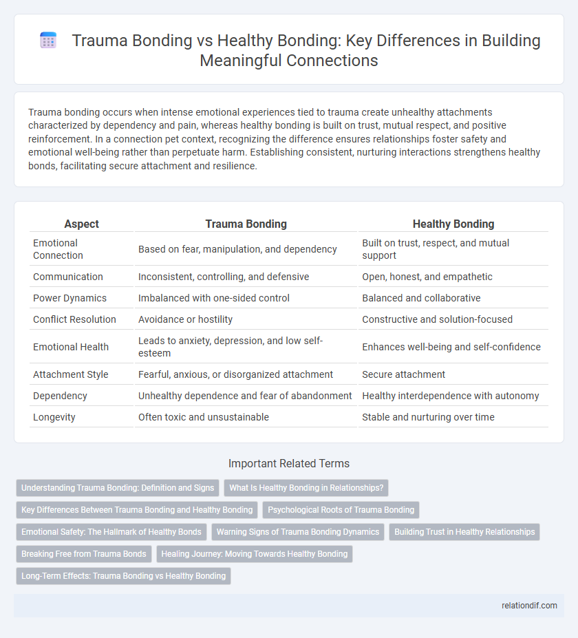 Trauma Bonding vs Healthy Bonding: Key Differences in Building Meaningful Connections