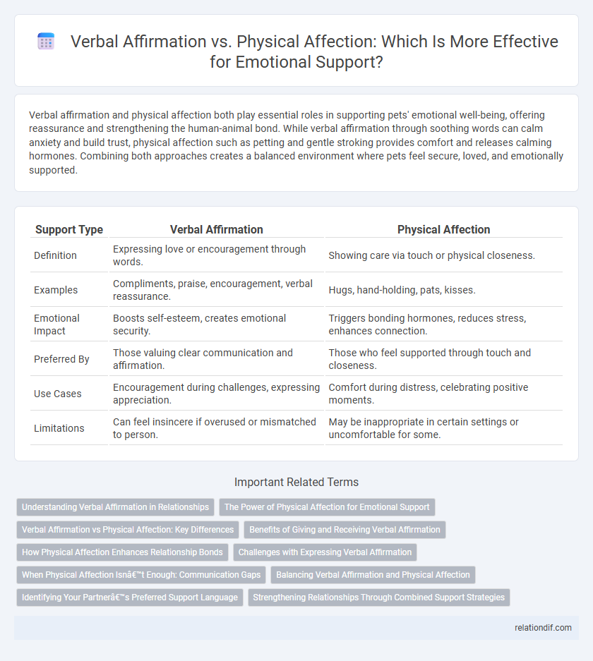 Verbal Affirmation vs. Physical Affection: Which Is More Effective for Emotional Support?