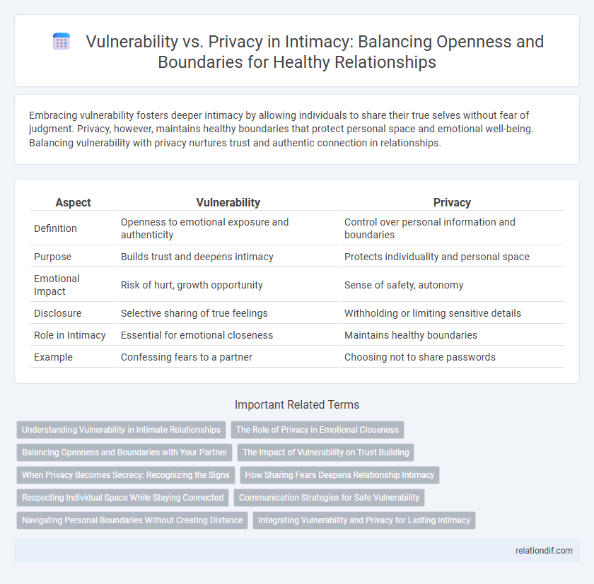 Vulnerability vs. Privacy in Intimacy: Balancing Openness and Boundaries for Healthy Relationships