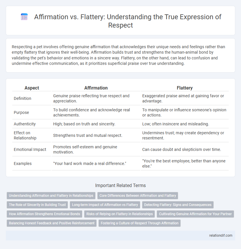 Affirmation vs. Flattery: Understanding the True Expression of Respect