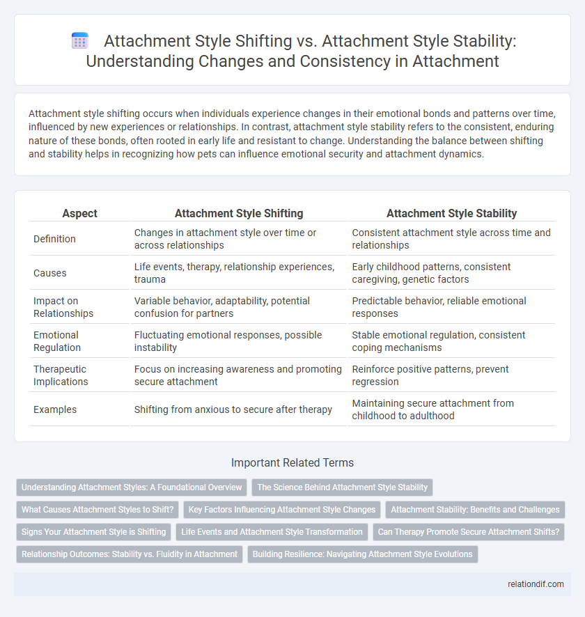 Attachment Style Shifting vs. Attachment Style Stability: Understanding Changes and Consistency in Attachment