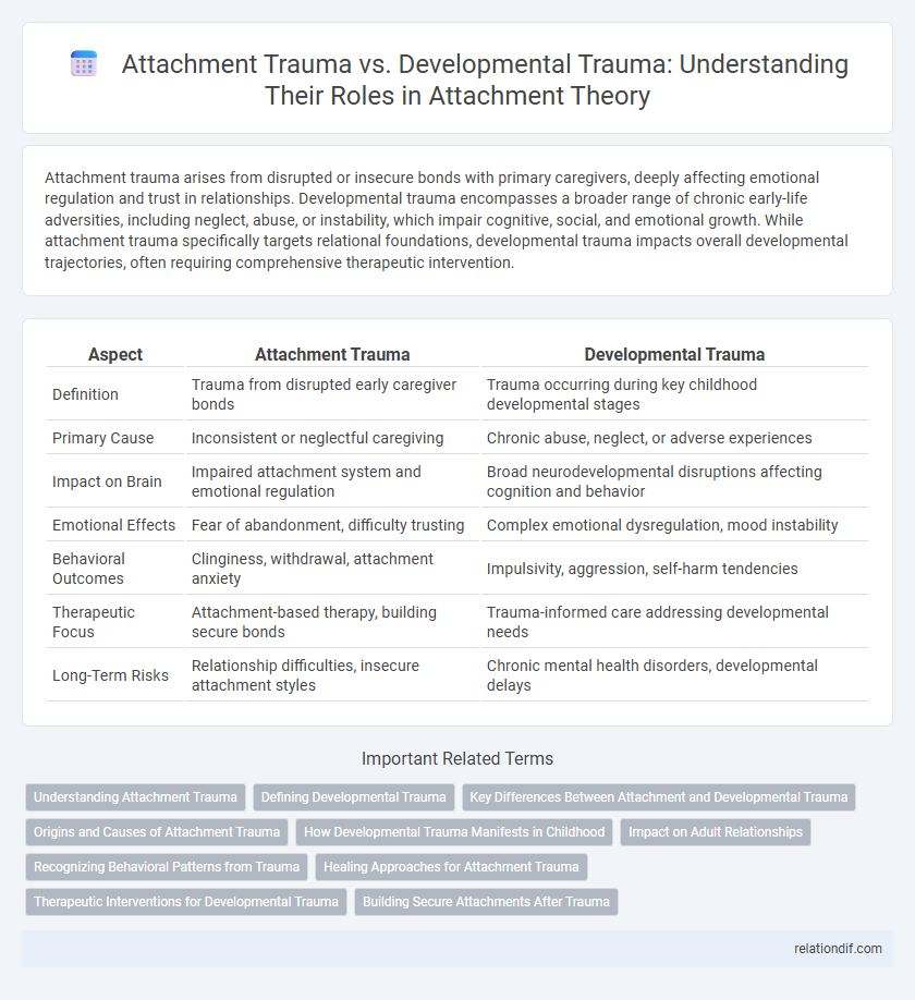 Attachment Trauma vs. Developmental Trauma: Understanding Their Roles in Attachment Theory