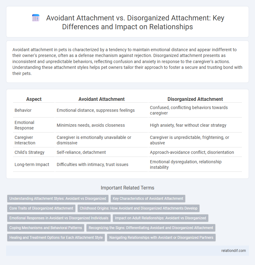 Avoidant Attachment vs. Disorganized Attachment: Key Differences and Impact on Relationships