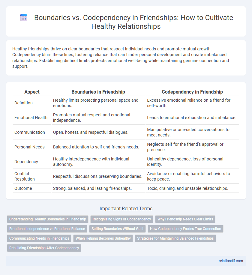 Boundaries vs. Codependency in Friendships: How to Cultivate Healthy Relationships