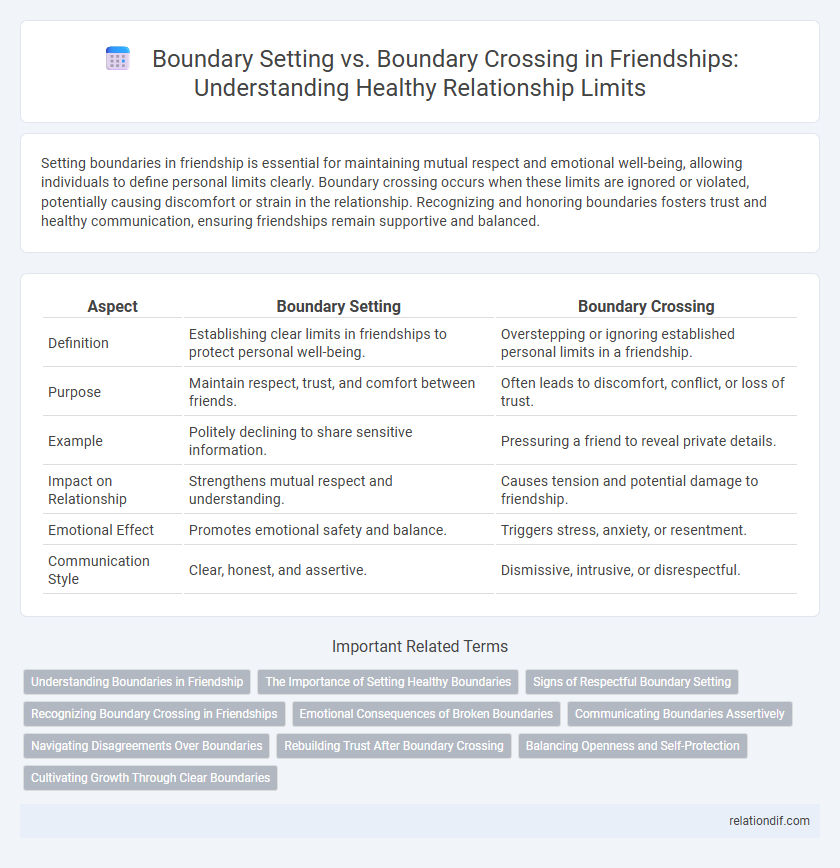 Boundary Setting vs. Boundary Crossing in Friendships: Understanding Healthy Relationship Limits
