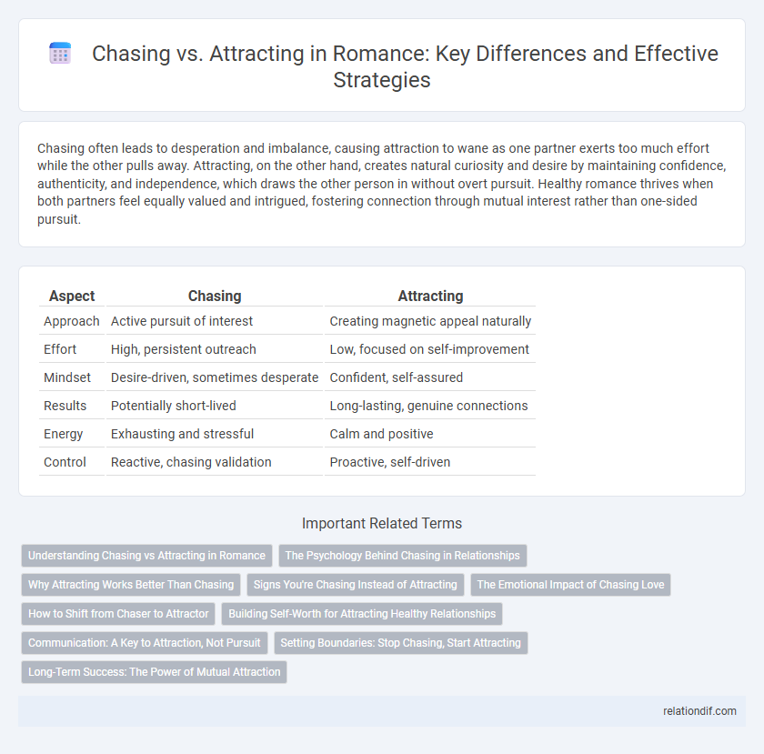 Chasing vs. Attracting in Romance: Key Differences and Effective Strategies