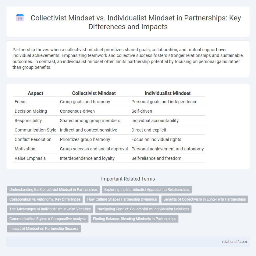 Collectivist Mindset vs. Individualist Mindset in Partnerships: Key Differences and Impacts
