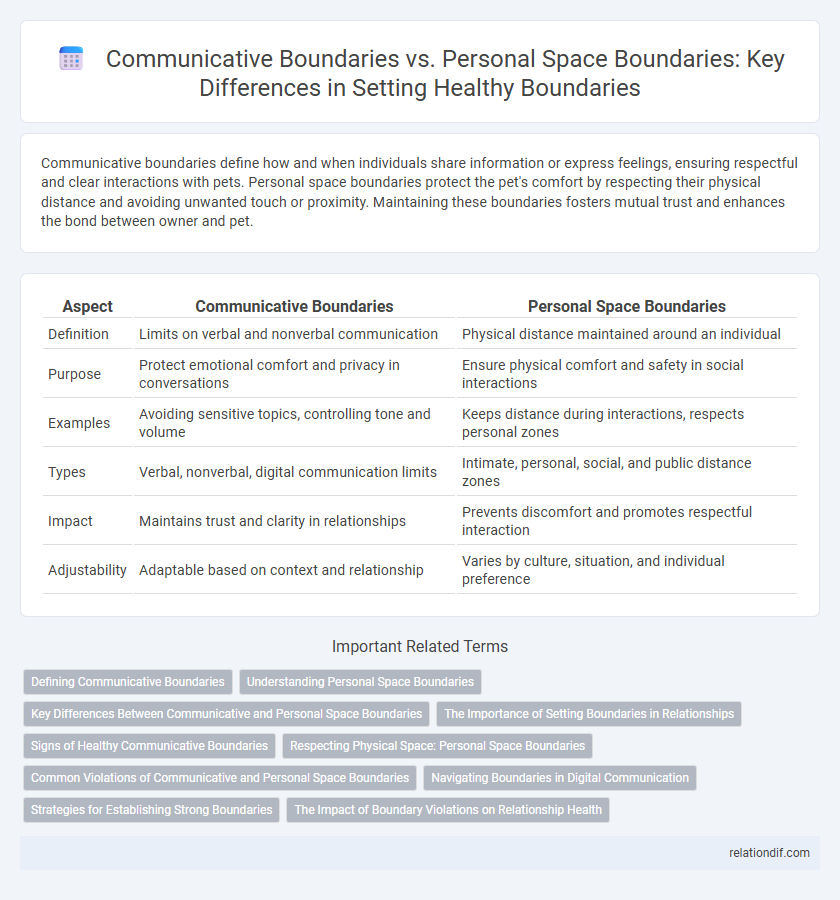 Communicative Boundaries vs. Personal Space Boundaries: Key Differences in Setting Healthy Boundaries
