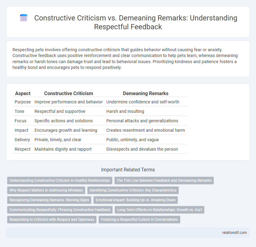 Constructive Criticism vs. Demeaning Remarks: Understanding Respectful Feedback