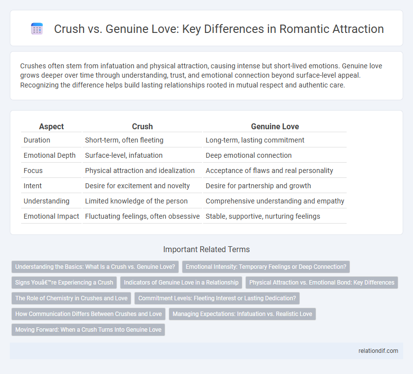Crush vs. Genuine Love: Key Differences in Romantic Attraction